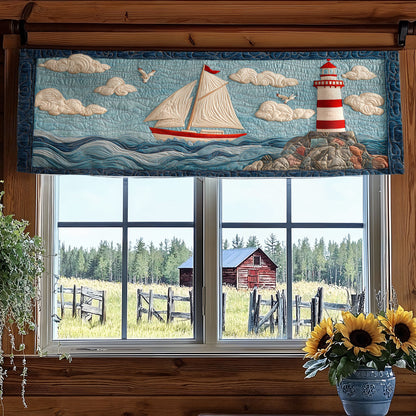 Lighthouse Spirit WN0307094CL Quilted Valance