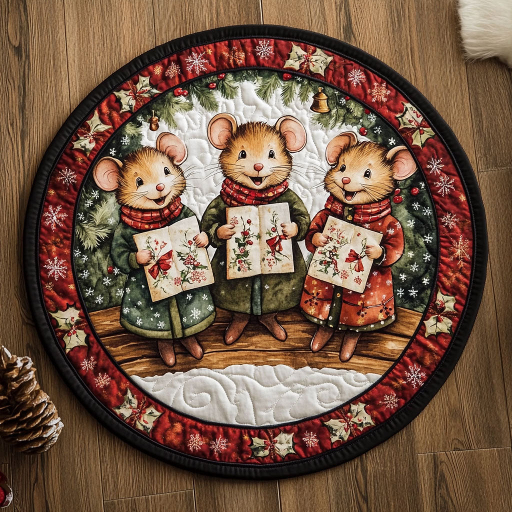 Evening Harmony Mouse WN1311035CL Quilted Round Mat