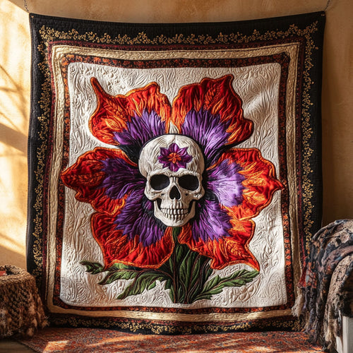 Dark Bloom Skull WN1109004CL Quilt