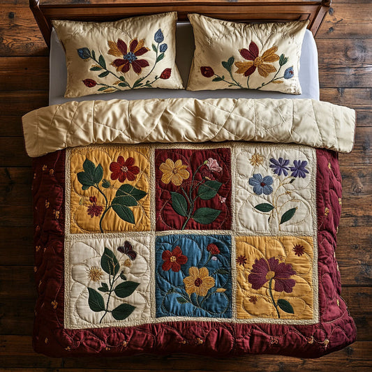 Floral Patchwork WX1906013CL Duvet Cover Set