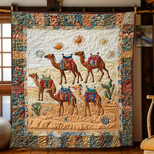 Camel In Desert WY0901014CL Quilt