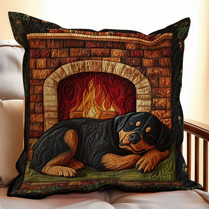 Lazy Rottweiler WX0601113CL Quilt Pillow Case