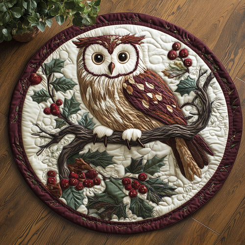 Owl Embrace CM0805024CL Quilted Round Mat