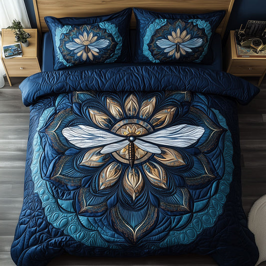 Dragonfly Indigo Mandala LT0410013CL Duvet Cover Set