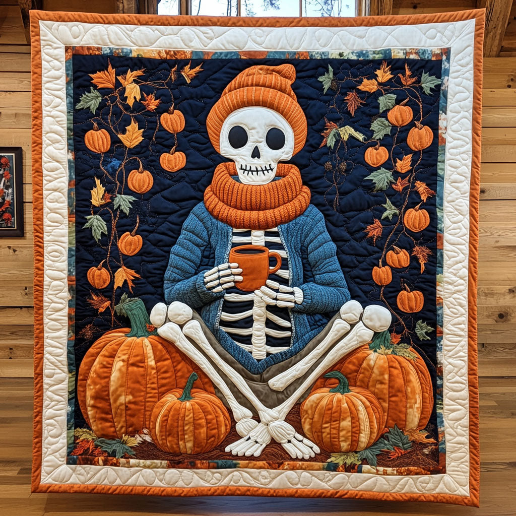 Pumpkin Bones CP2708016CL Quilt