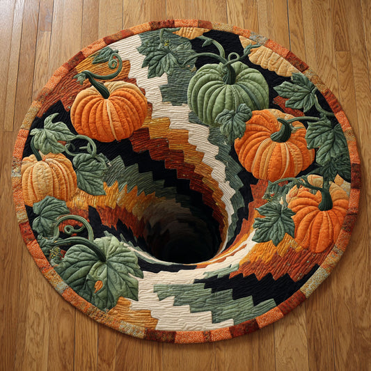 Enchanted Pumpkin WN2909018CL Quilted Round Mat