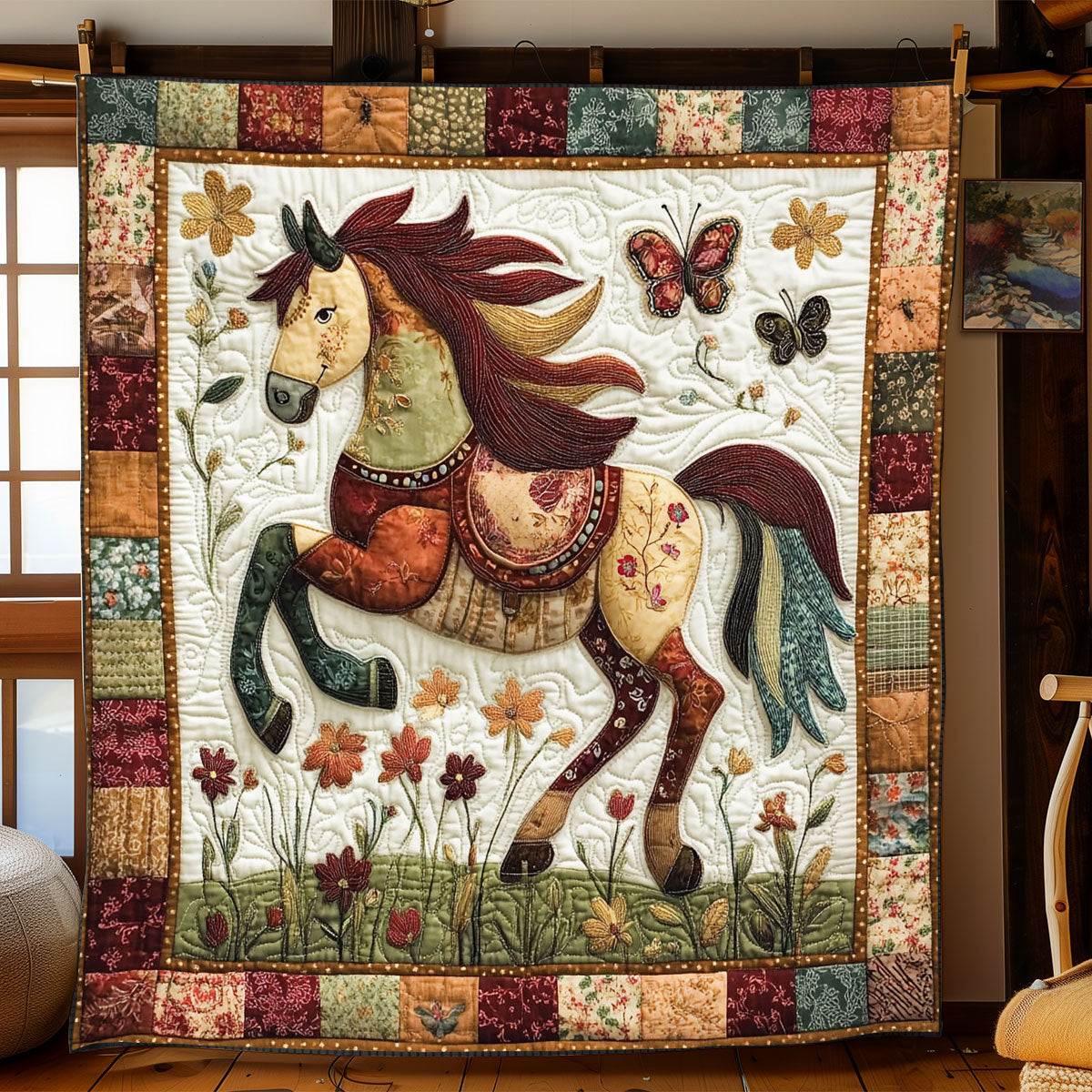 Pastoral Gallop WJ0201019CL Quilt