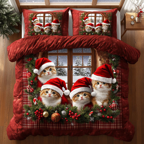 Cat Winter Dream WN1411074CL Duvet Cover Set