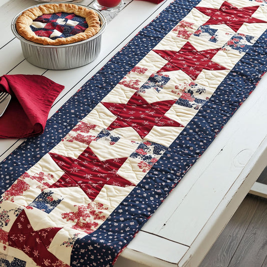 Stars And Stripes CP1806013CL Quilted Table Runner