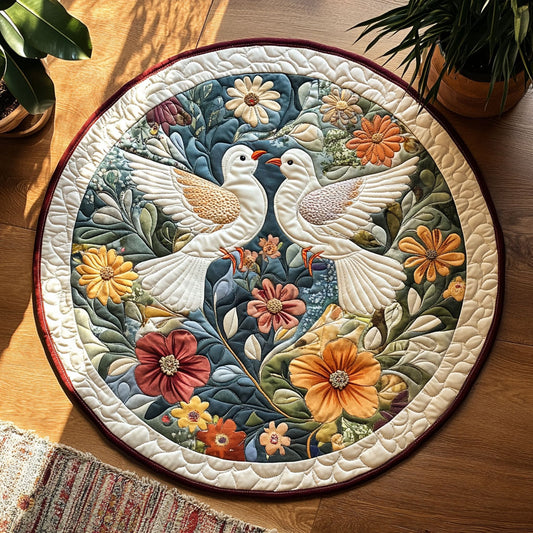 Blooming Dove CW1205070CL Quilted Round Mat