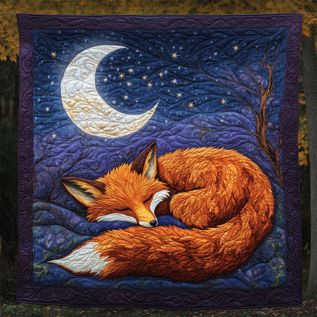Fox Sleeping Under Full Moon LT2109012CL Quilt