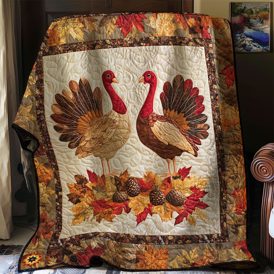 Rustic Turkey Charm WJ2612020CL Quilt