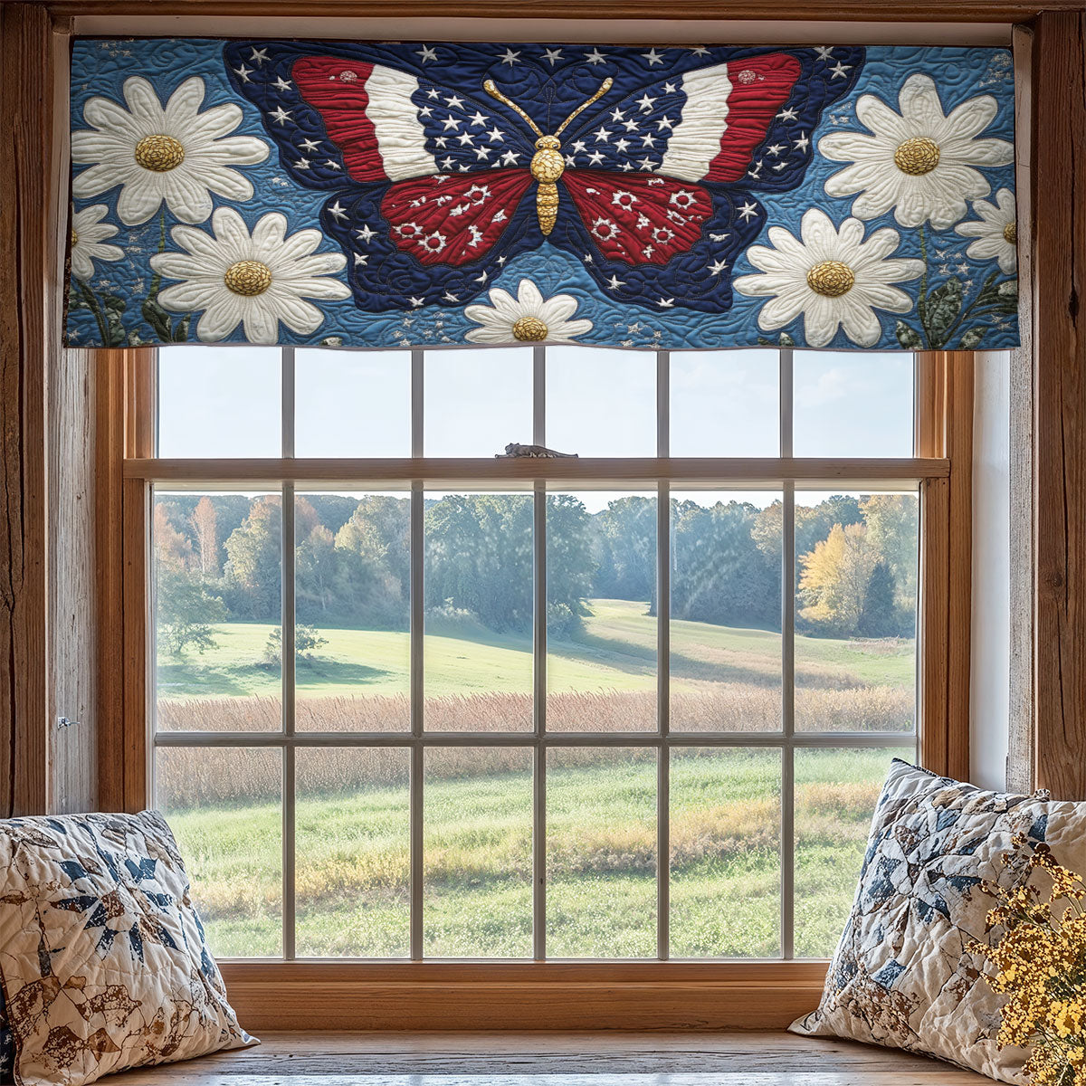 Daisy Butterfly WX2205015CL Quilted Valance