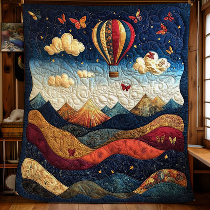 Hot Air Balloon View WY2103020CL Quilt