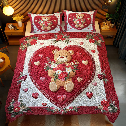 Valentine Heart Teddy WP1112054CL Duvet Cover Set