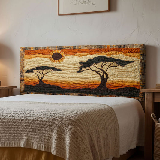 African Horizon WN2012003CL Quilted Headboard Slipcover