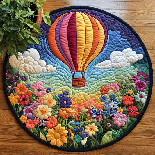 Balloon Bloom CW1605150CL Quilted Round Mat