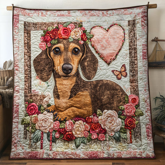 Dachshund Whispers WN0907044CL Quilt