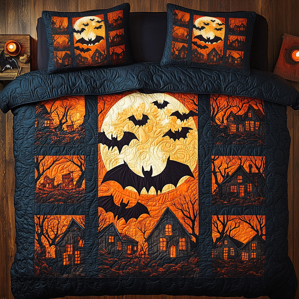 Spooky Haunted Houses WY0608052CL Duvet Cover Set