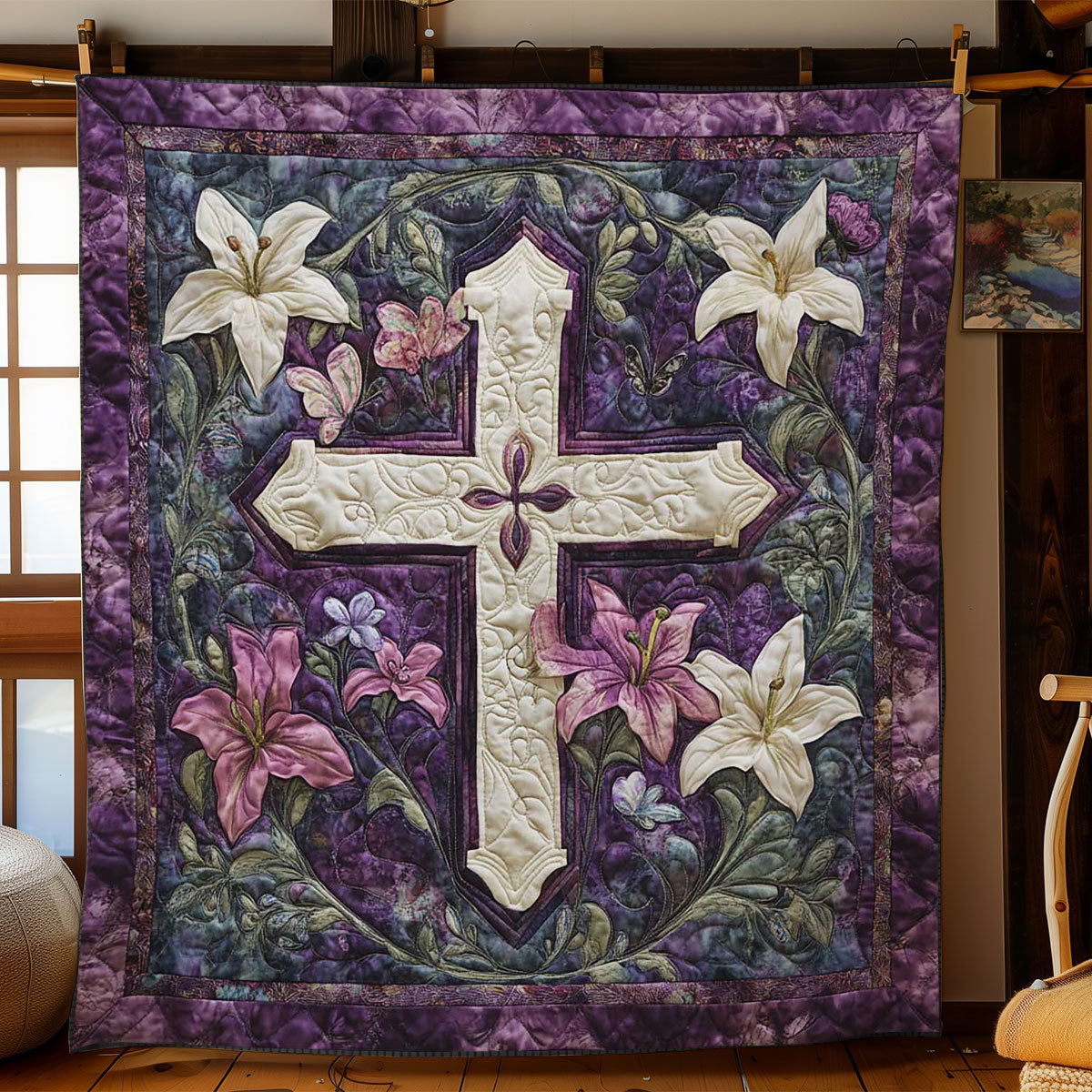 Faithful Cross WN2003029CL Quilt