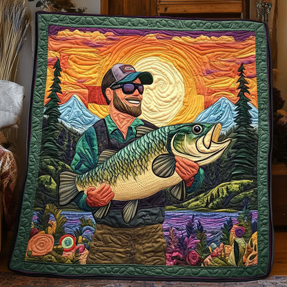 Fishing Man WJ0504007CL Quilt