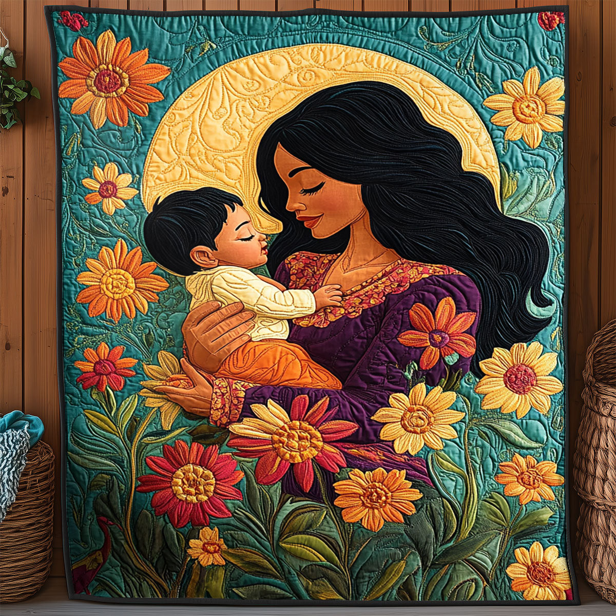 Mother Blessing WY0404042CL Quilt