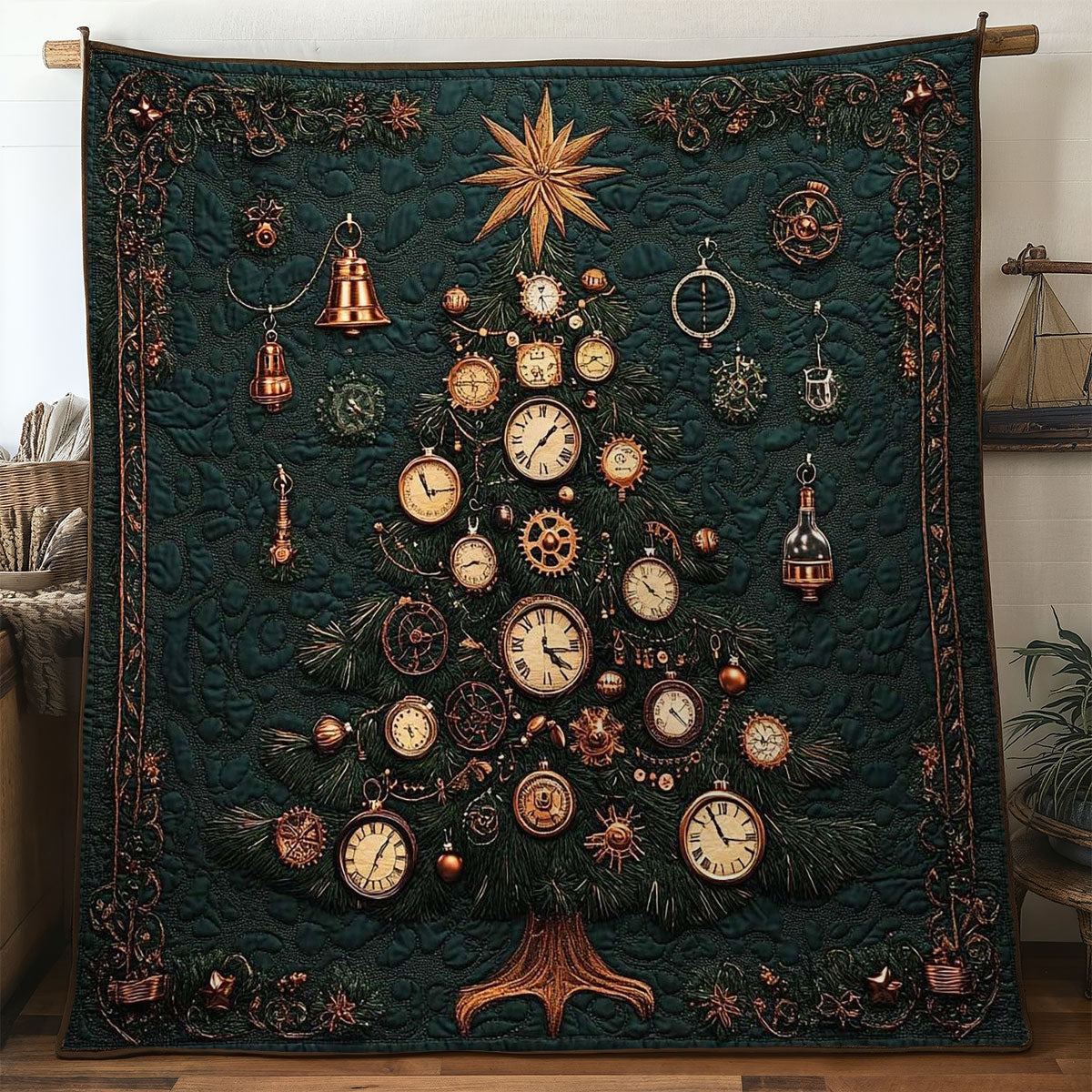 Antique Dreams Christmas Tree WN1005001CL Quilt