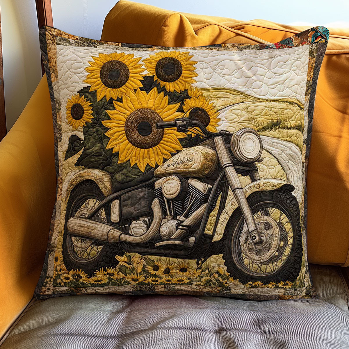 Blooming Motorbike WN2111069CL Quilt Pillow Case