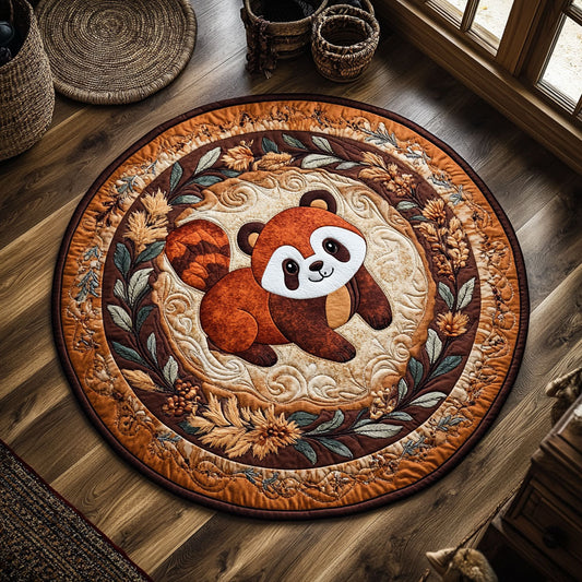 Autumn Forest Friend WY3006006CL Quilted Round Mat