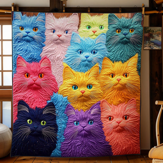 Colorful Cat CW1205077CL Quilt