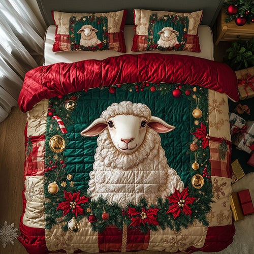 Christmas Cheer Sheep WN3010006CL Duvet Cover Set