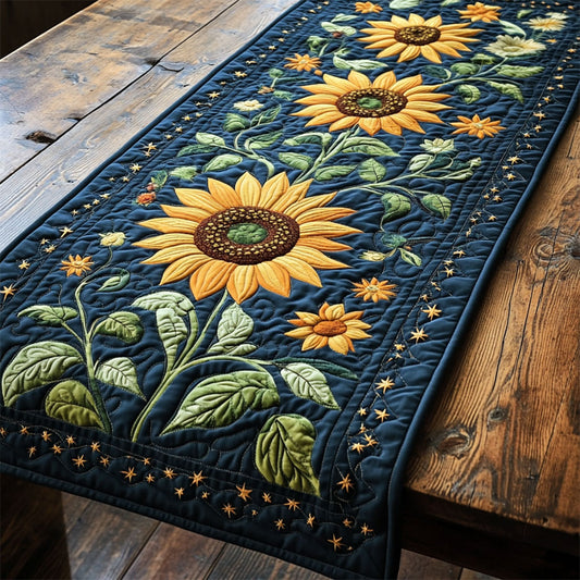 Sunflower Quilt WY1905055CL Quilted Table Runner