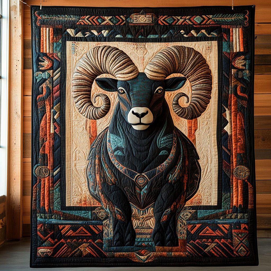 Tribal Ram CP1507051CL Quilt