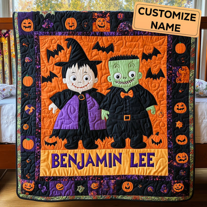 Haunted Hugs CP3007006CL Personalized Baby Quilt
