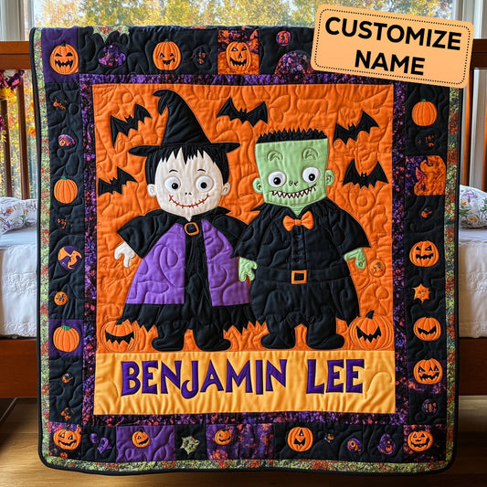 Haunted Hugs CP3007006CL Personalized Baby Quilt