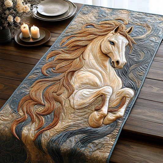 Horse CW2406024CL Quilted Table Runner