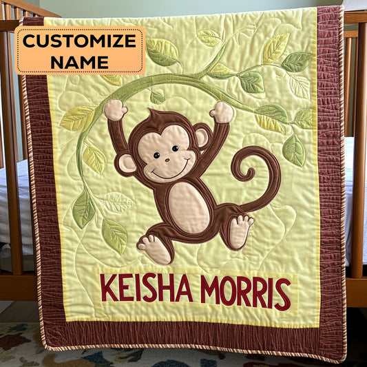 Jungle Jumper CP2607020CL Personalized Baby Quilt