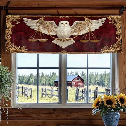 Owl Justice WN2307043CL Quilted Valance