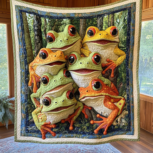Frog Silent Gaze CP1305028CL Quilt