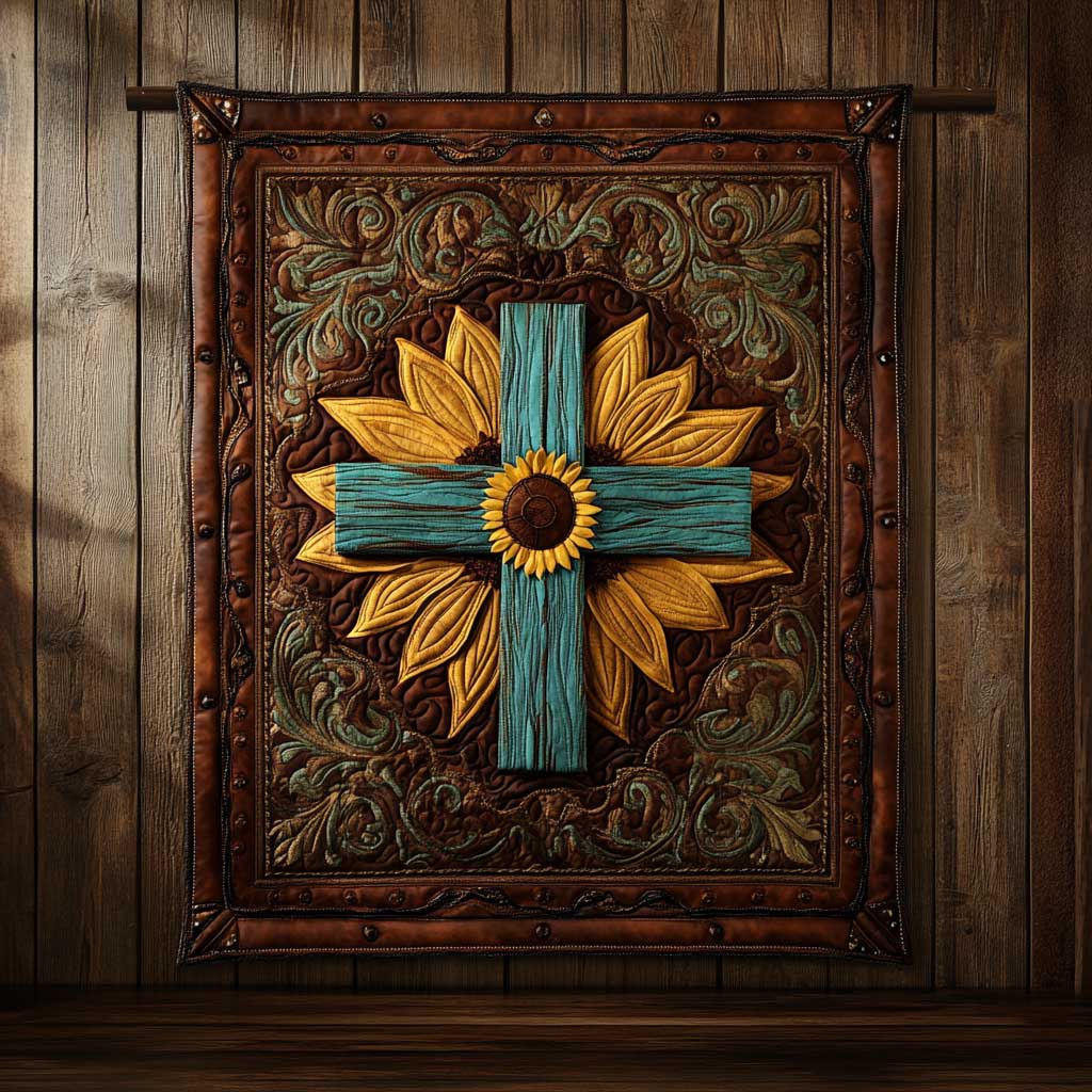 Sunflower Cross WN1804032CL Quilt