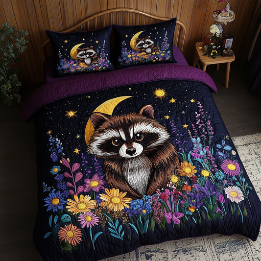 Mystic Flower Raccoon CW1501039CL Duvet Cover Set