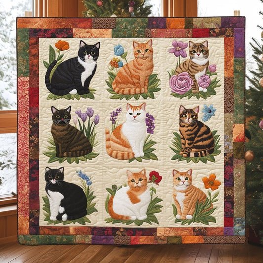 Cozy Cat Bloom CW0611025CL Quilt