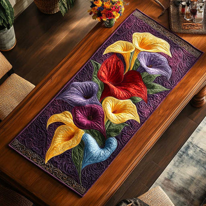 Calla Lilies Garden WN2304035CL Quilted Table Runner