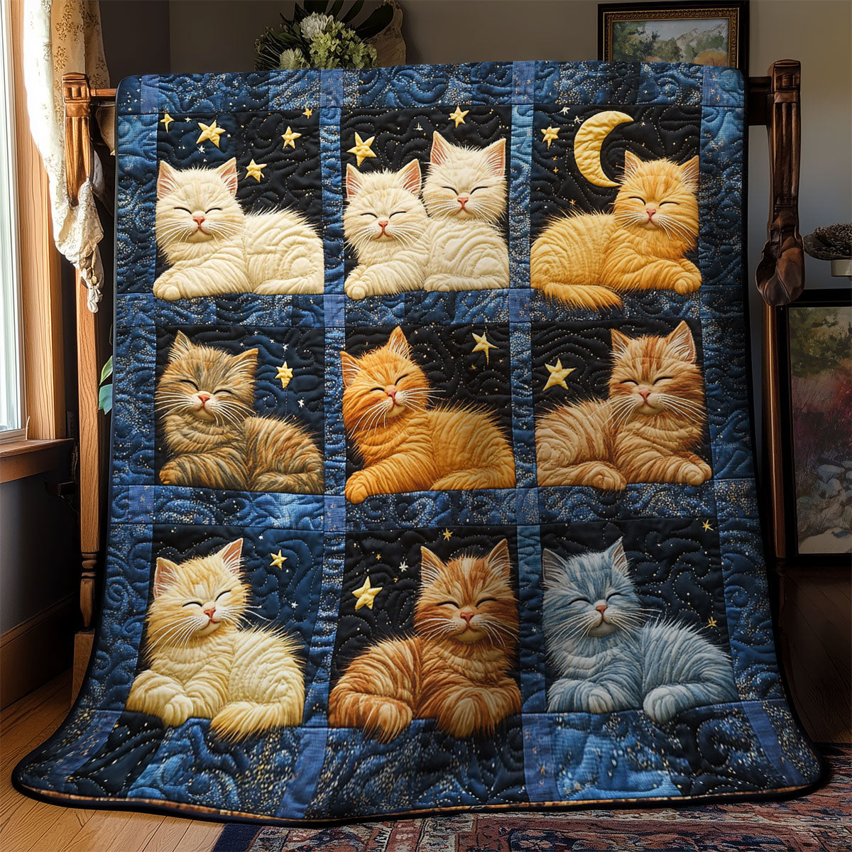 Cute Sleeping Cat WY2102018CL Quilt