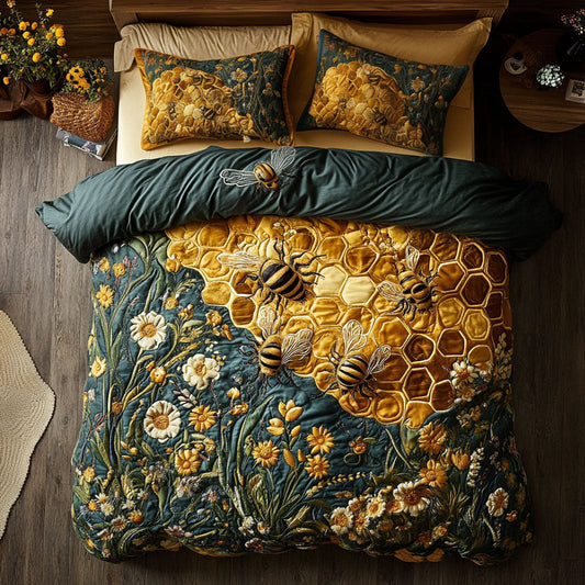 Floral Beehive WY2003029CL Duvet Cover Set