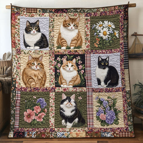Rustic Bloom Cat WN0611087CL Quilt