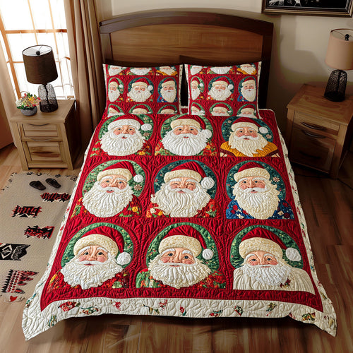 Santa Claus Face WX2311088CL Duvet Cover Set