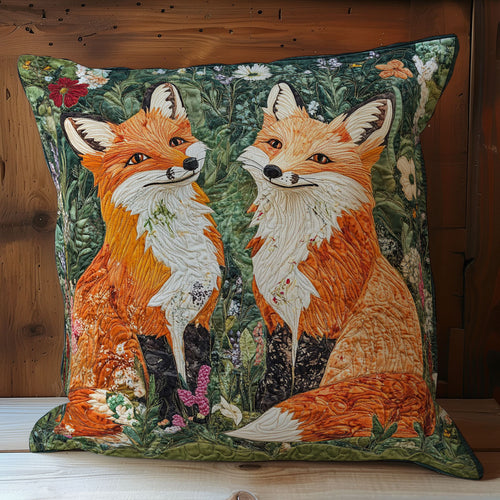 Couple Fox In Forest WY0402058CL Quilt Pillow Case