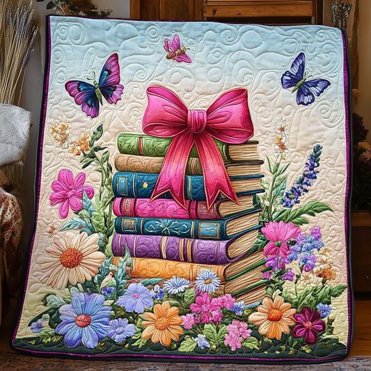 Stack Of Colorful Books WJ2104014CL Quilt