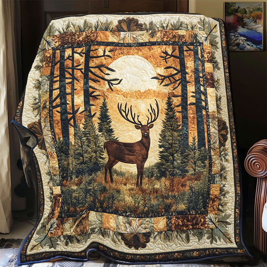 Deer In Forest WX1403015CL Quilt